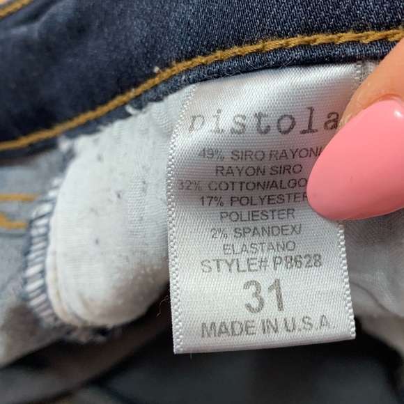 Pistola Dark Wash High Rise Skinny Jeans - Picture 4 of 14